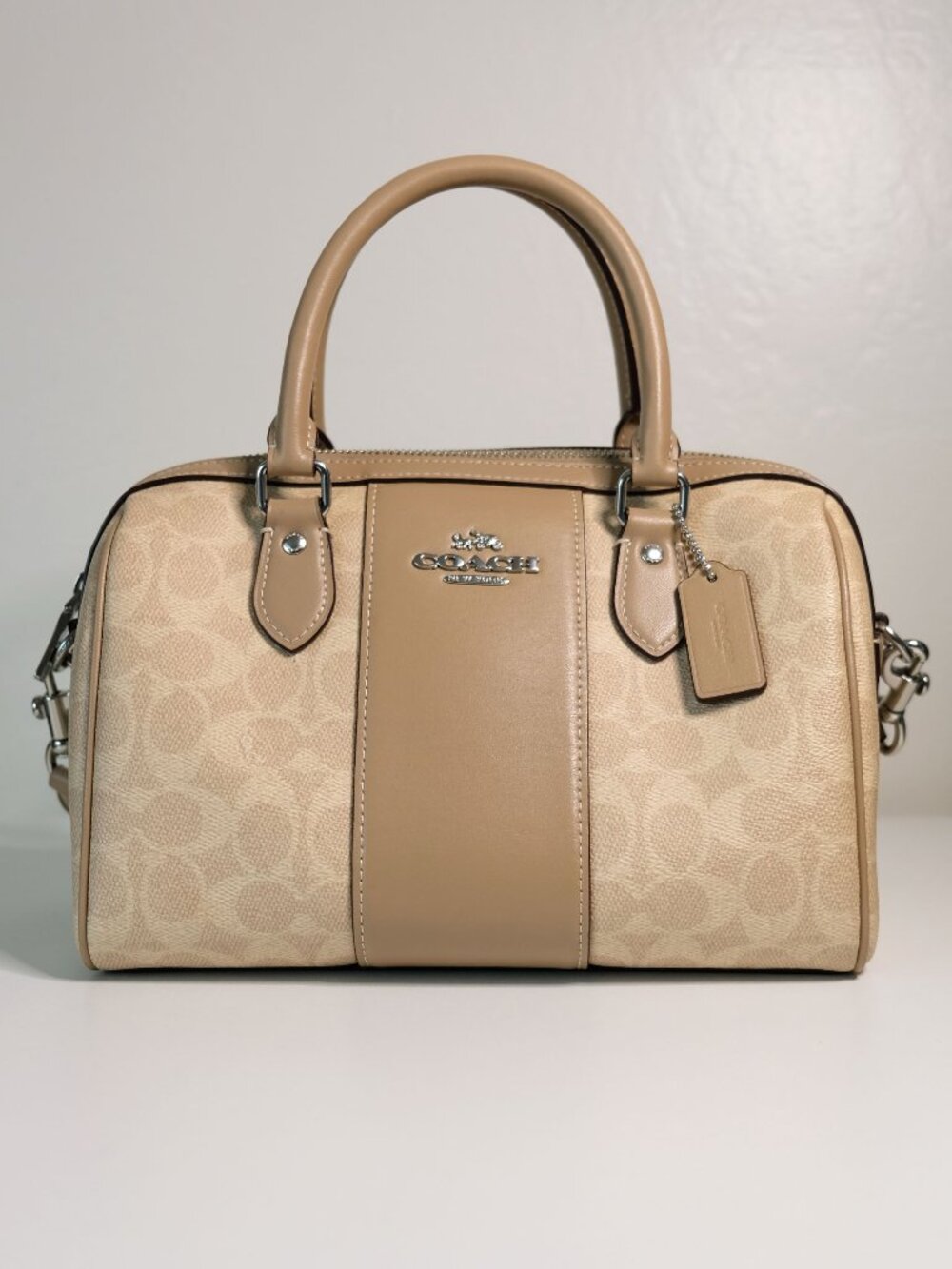 Coach Rowan Satchel, CW376, Sand/Taupe, Very good condition